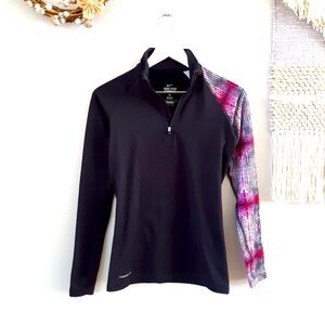 NIKE Pro Combat Dri Fit 1/4 Zip Pullover - Thermal